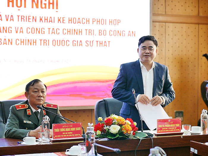 Tăng cường công tác phối hợp tuyên truyền nhiệm vụ bảo vệ an ninh, trật tự và xây dựng lực lượng CAND -0