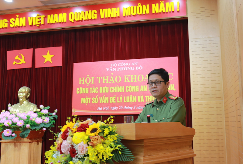 Tăng cường công tác bưu chính trong CAND -0