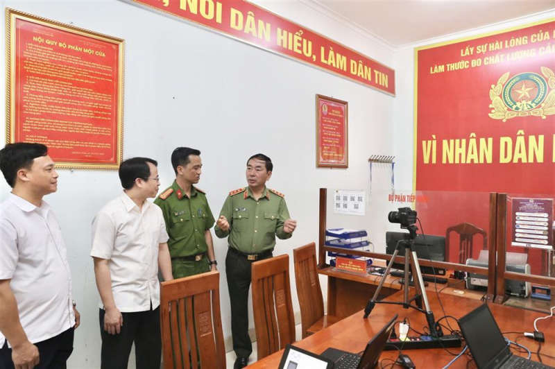 Deputy Minister Tran Quoc To makes working trip to Bac Giang Provincial Police Department -0