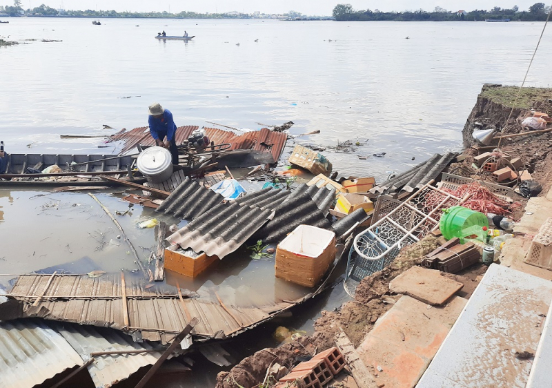 Ứng phó với sạt lở vào mùa khô ở miền Tây Nam Bộ -0