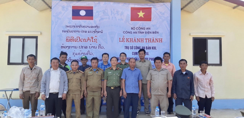 Bàn giao nhà làm việc cho công an cụm bản khu vực giáp biên -0