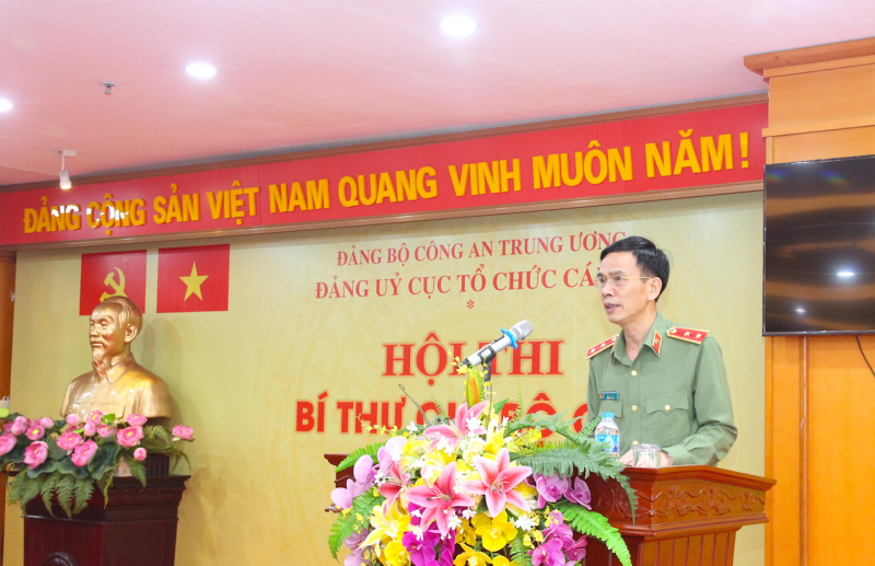 Trung tá Phạm Sơn Tùng đoạt giải A Hội thi Bí thư Chi bộ giỏi Cục Tổ chức cán bộ -0
