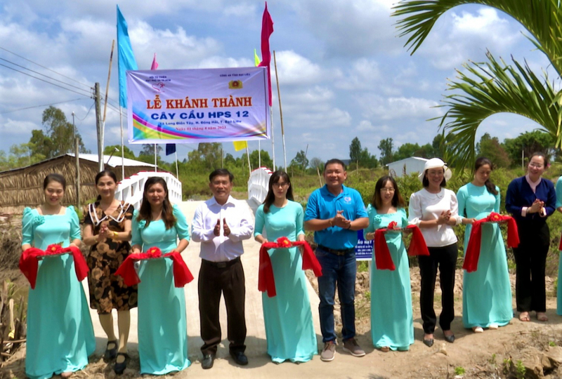 Công an Bạc Liêu khánh thành cầu nông thôn vùng căn cứ cách mạng -0