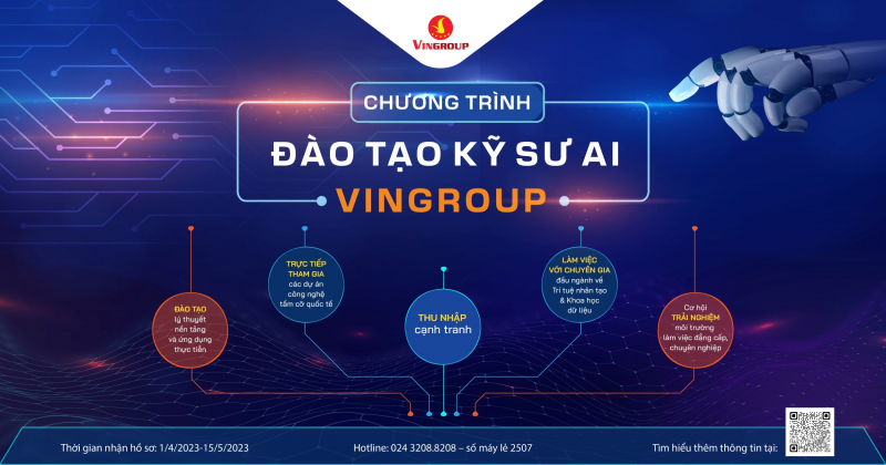 Chương trình Đào tạo Kỹ sư AI Vingroup tuyển sinh năm thứ 4 -0