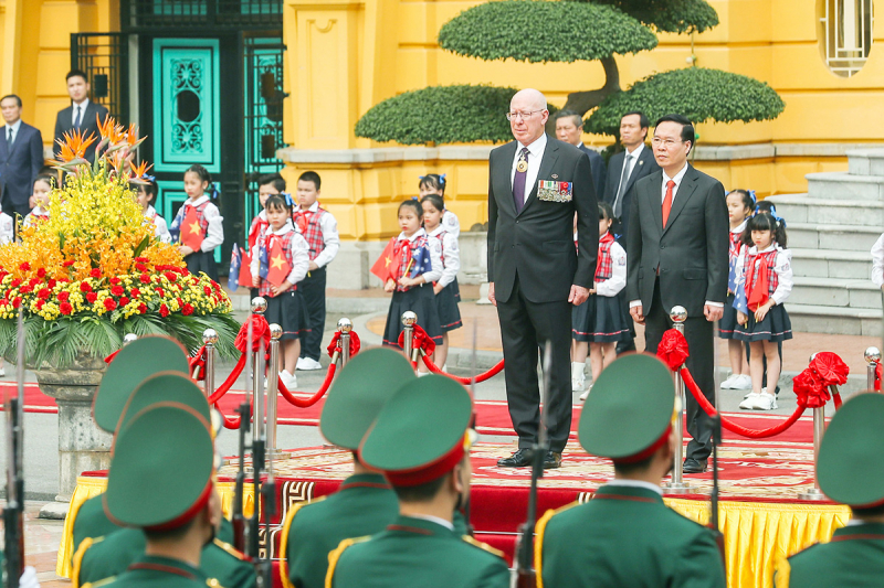 Chủ tịch nước Võ Văn Thưởng chủ trì lễ đón Toàn quyền Australia -0