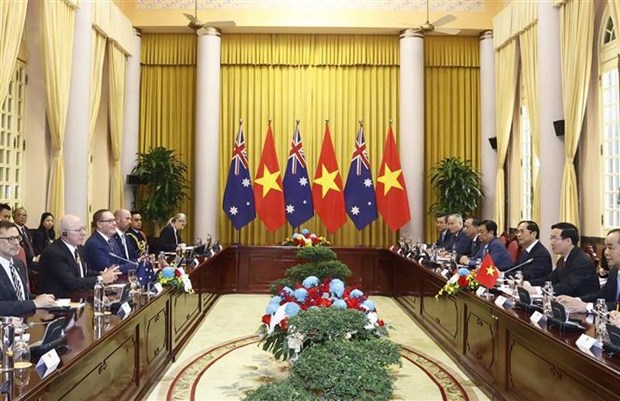 Leaders applaud practical development of Vietnam-Australia strategic partnership -0