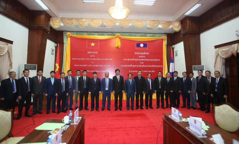 Phối hợp chặt chẽ, triển khai hiệu quả các dự án, chương trình hành động, hợp tác giữa hai Bộ Công an Việt Nam – Lào -0