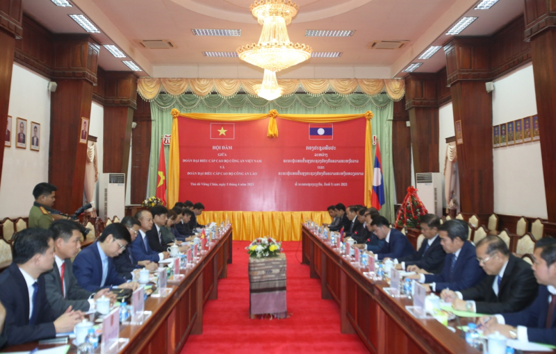 Phối hợp chặt chẽ, triển khai hiệu quả các dự án, chương trình hành động, hợp tác giữa hai Bộ Công an Việt Nam – Lào -0