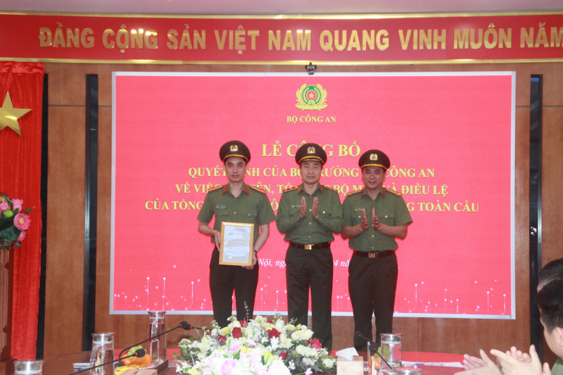 Công bố quyết định của Bộ trưởng Bộ Công an về việc đổi tên Tổng công ty Công nghệ - Viễn thông Toàn cầu -0