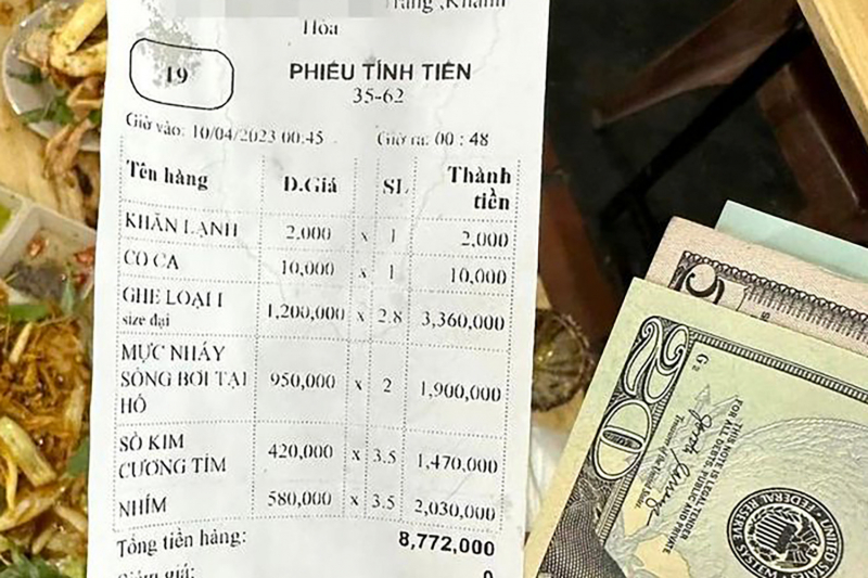 Kiểm tra nhà hàng ở Nha Trang bị tố “chặt chém” du khách nước ngoài -0
