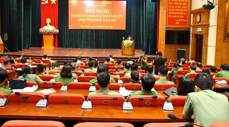 Vĩnh phúc tổ chức tập huấn công tác nhân quyền năm 2023 -0