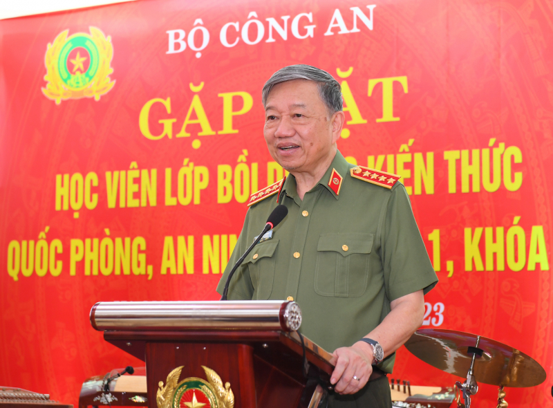 Bộ Công an gặp mặt học viên Lớp bồi dưỡng kiến thức Quốc phòng, An ninh đối tượng 1, Khóa 90 -0