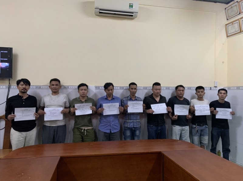 Tạm giữ nhóm 8 đối tượng cưỡng đoạt tài sản và giữ người trái pháp luật -0