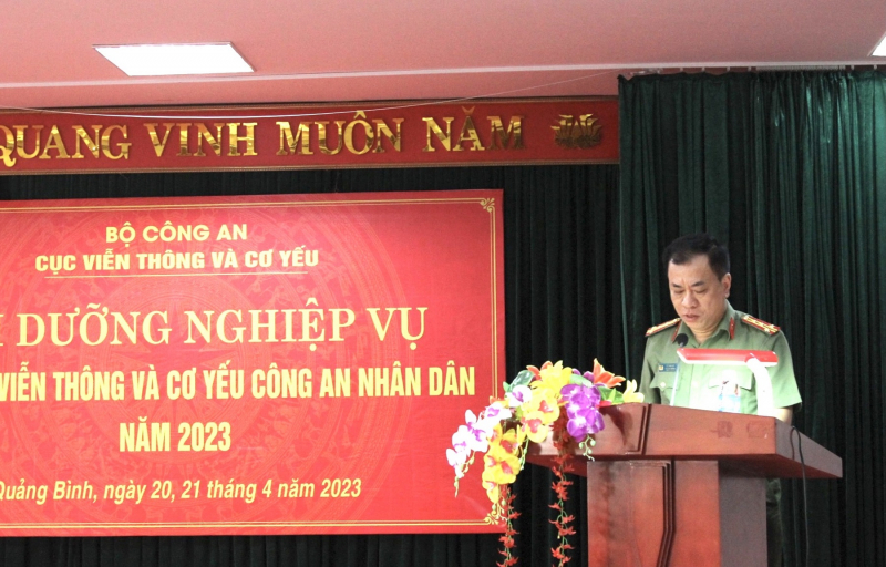 Bồi dưỡng nghiệp vụ cho lãnh đạo chỉ huy và CBCS làm công tác viễn thông và cơ yếu CAND -0