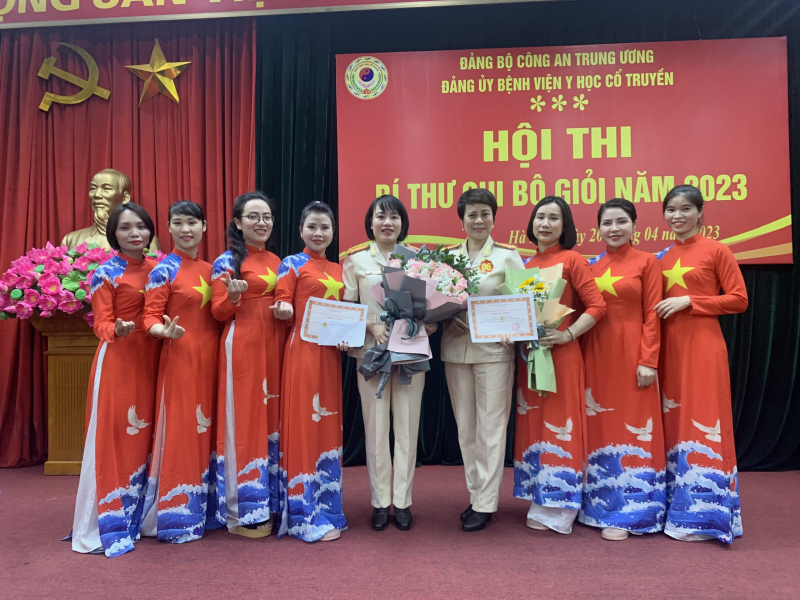 Hội thi Bí thư chi bộ giỏi năm 2023 của Đảng bộ Bệnh viện Y học cổ truyền Bộ Công an -0