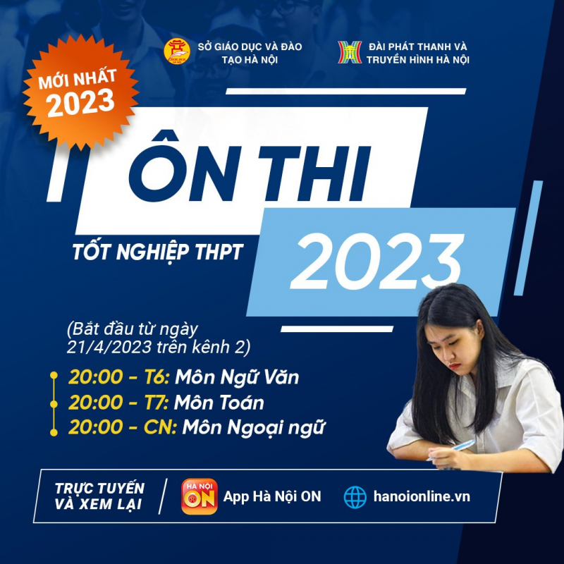 Học sinh Hà Nội có thêm kênh ôn tập tốt nghiệp THPT miễn phí trên truyền hình -0