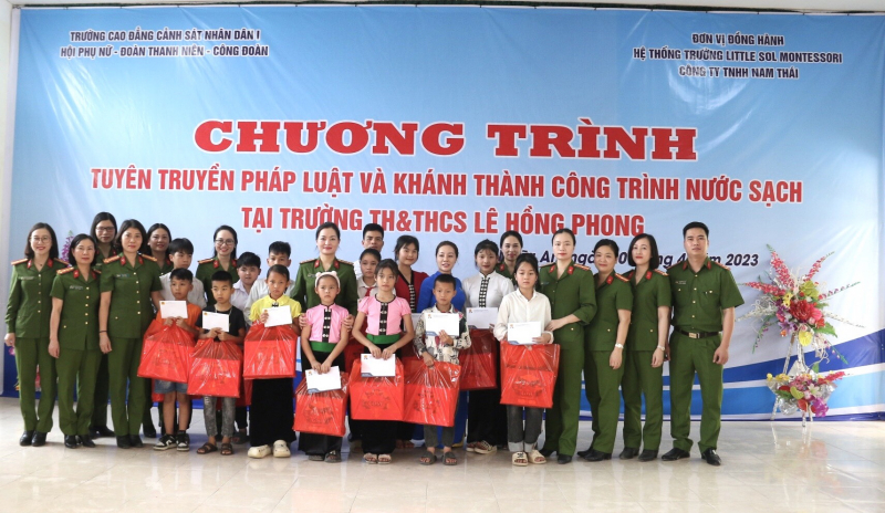 Trường Cao đẳng CSND I mang nước sạch về cho học sinh các bản vùng sâu Yên Bái -0
