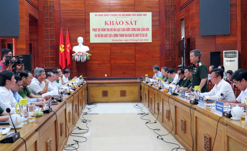 Khảo sát phục vụ thẩm tra 2 dự án luật tại Quảng Nam -0