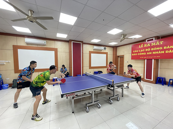 Sôi nổi lễ ra mắt CLB Bóng bàn Báo CAND -0