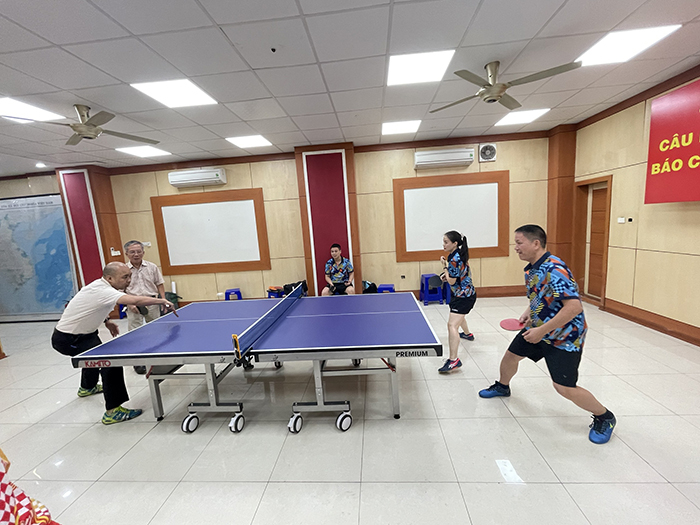 Sôi nổi lễ ra mắt CLB Bóng bàn Báo CAND -2