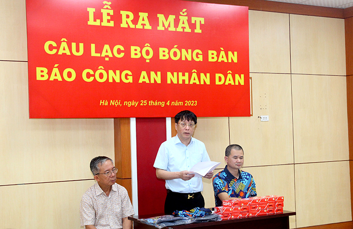 Sôi nổi lễ ra mắt CLB Bóng bàn Báo CAND -0