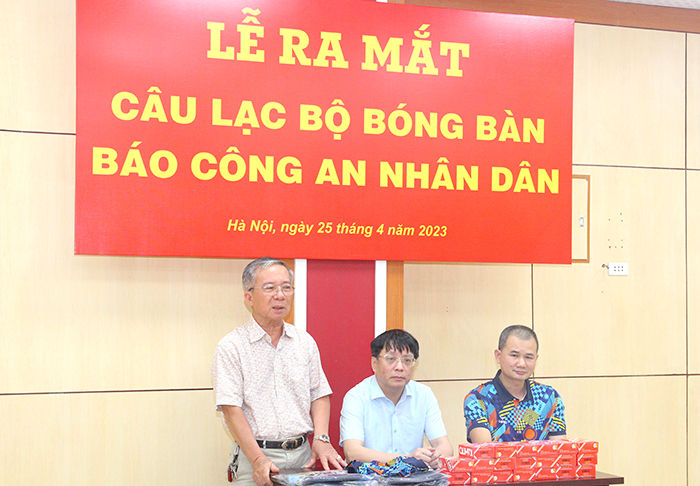 Sôi nổi lễ ra mắt CLB Bóng bàn Báo CAND -0