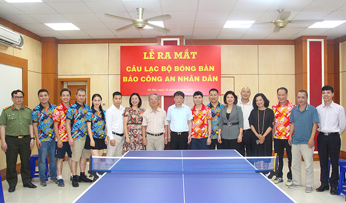 Sôi nổi lễ ra mắt CLB Bóng bàn Báo CAND -0