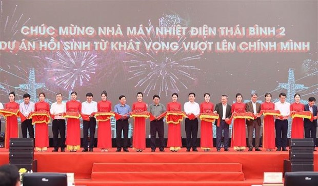 PM attends inauguration of Thai Binh 2 thermal power plant -0