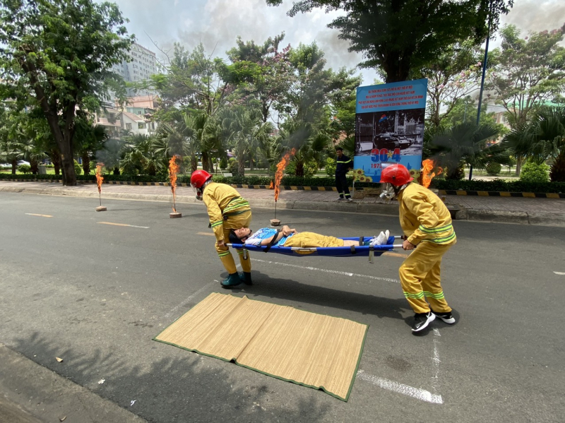 Nhân rộng mô hình “tổ phản ứng nhanh chữa cháy và cứu nạn cứu hộ-lực lượng vũ trang” -0