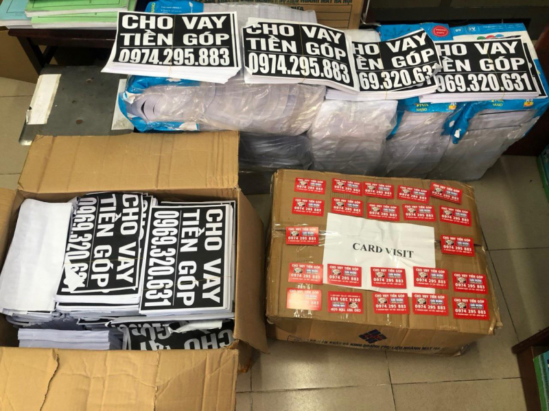 Bắt giữ 5 đối tượng ngay sau khi ra quân tuyên truyền, bóc, xóa quảng cáo “tín dụng đen” -1