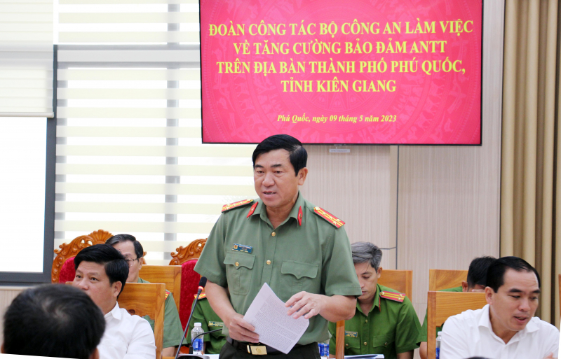 Công tác đảm bảo ANTT trên địa bàn Phú Quốc phải có lộ trình cụ thể, mang tính ổn định, bền vững -0