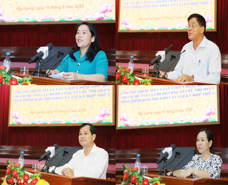 Hậu Giang: Lấy ý kiến đóng góp các dự án luật do Bộ Công an chủ trì soạn thảo trình Quốc hội khóa XV -0