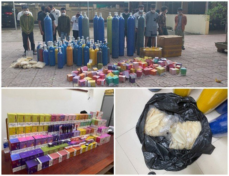 Triệt xóa nhiều đầu mối phân phối, kinh doanh thuốc lá điện tử, bóng cười -0