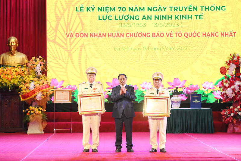 Thủ tướng Phạm Minh Chính dự kỷ niệm 70 năm Ngày truyền thống lực lượng An ninh kinh tế -0