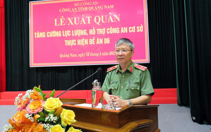 Công an Quảng Nam tăng cường lực lượng hỗ trợ Công an cơ sở thực hiện Đề án 06 -0
