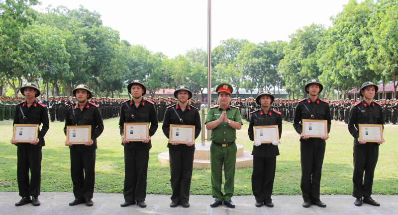 Bế mạc khóa huấn luyện chiến sĩ nghĩa vụ CAND năm 2023 -0