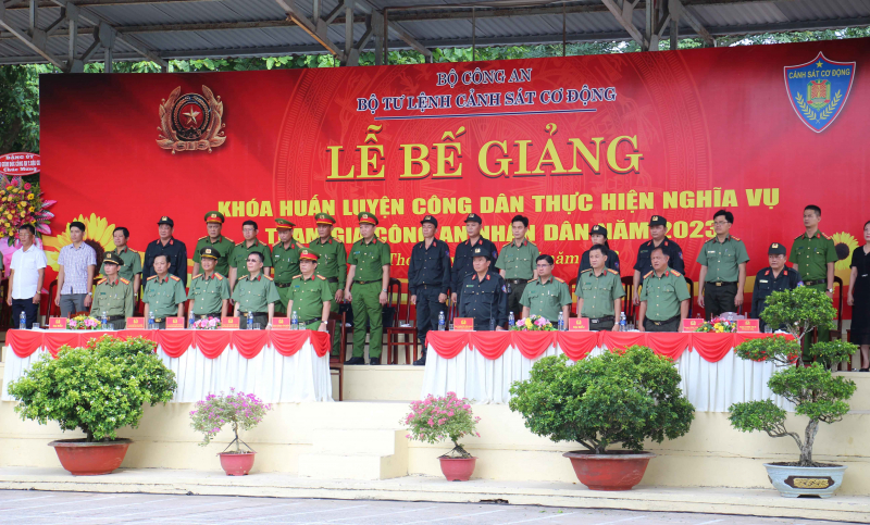 Bế mạc khóa huấn luyện chiến sĩ nghĩa vụ CAND năm 2023 -0