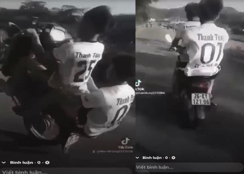 Liên tiếp xử lý các tổ lái tuổi teen “làm trò” trên đường -0