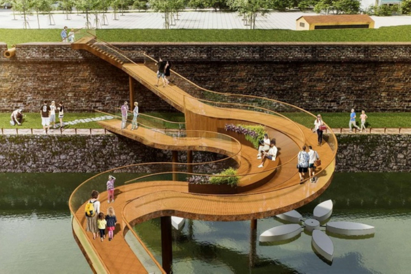 Nhiều ý tưởng độc đáo thiết kế cầu vượt qua Thượng thành Huế -0
