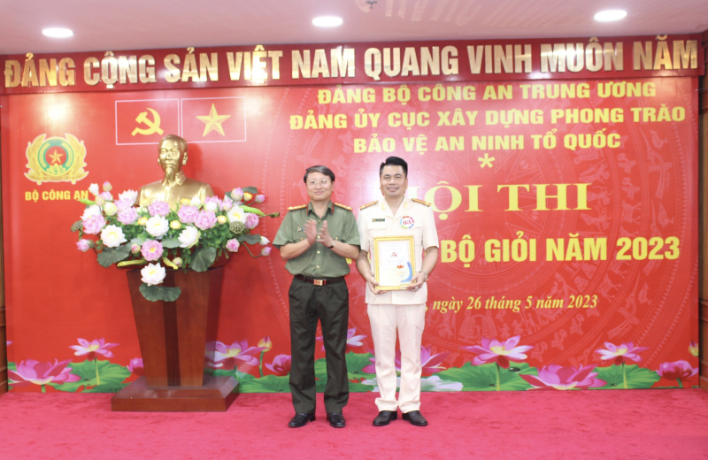 Sôi nổi Hội thi Bí thư chi bộ giỏi Cục Xây dựng phong trào bảo vệ ANTQ  -0