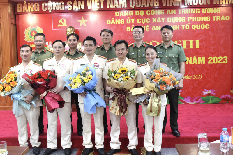 Sôi nổi Hội thi Bí thư chi bộ giỏi Cục Xây dựng phong trào bảo vệ ANTQ  -0