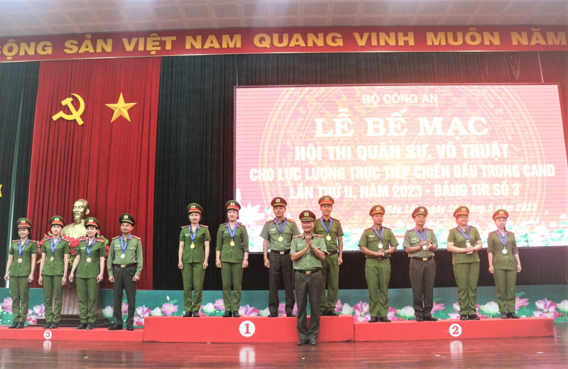 Bế mạc vòng loại hội thi quân sự, võ thuật CAND bảng thi số 3 -0