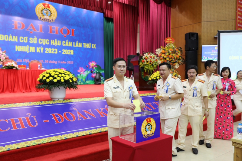 Công an các đơn vị tổ chức Đại hội Công đoàn cơ sở  -0