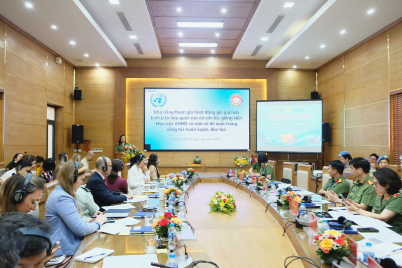 International Workshop on Female Police Officers joining UN Peacekeeping Operation takes place in Hanoi -0
