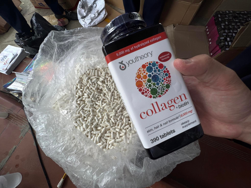 Hàng chục nghìn lọ thực phẩm chức giả được 