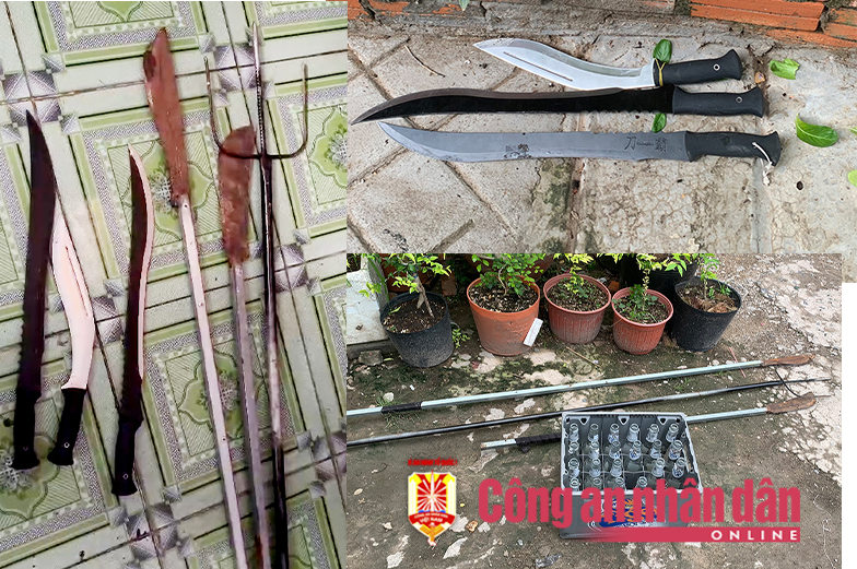 Kịp thời ngăn chặn 2 nhóm thanh thiếu niên hỗn chiến bằng hung khí ở An Giang -1