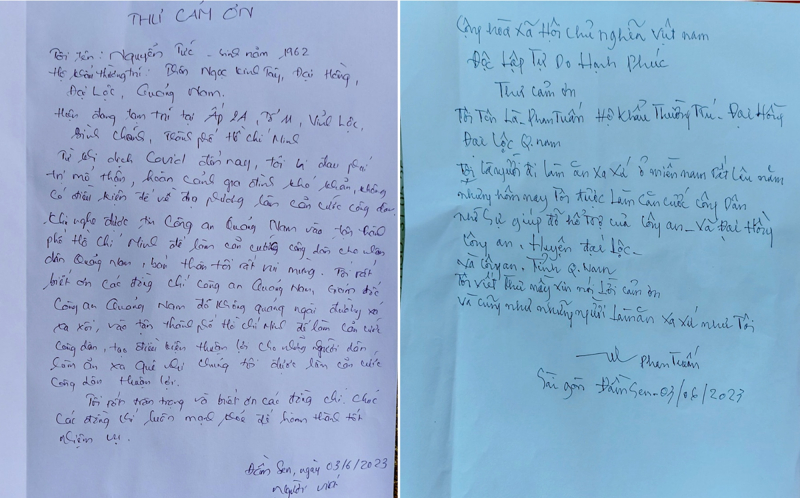 Người Quảng xa quê cảm ơn lực lượng Công an tạo điều kiện để làm căn cước -0