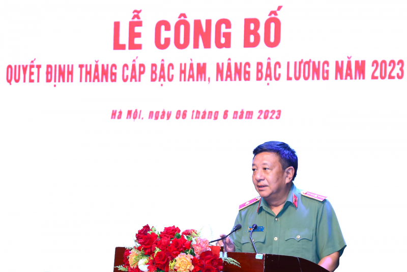 Cục Truyền thông CAND công bố Quyết định thăng cấp bậc hàm, nâng bậc lương năm 2023 -0