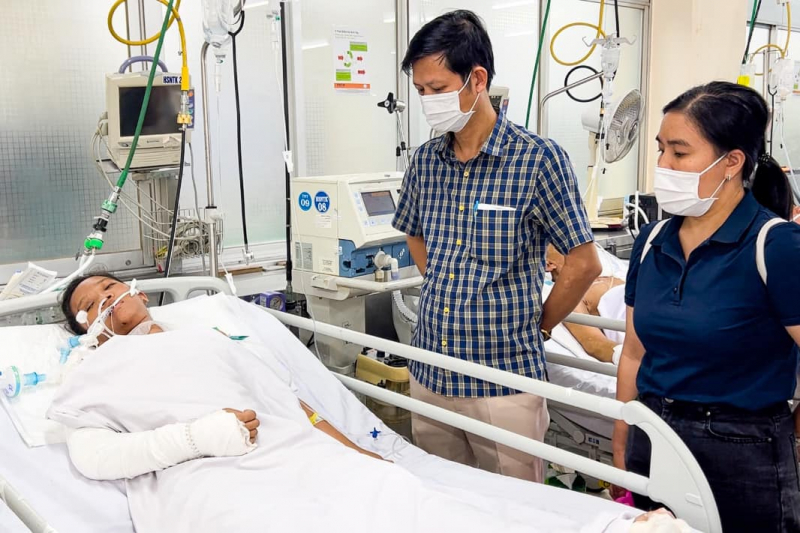 Công an tỉnh Bà Rịa-Vũng Tàu hỗ trợ nữ sinh bị TNGT khi đi thăm mẹ bị ung thư -0