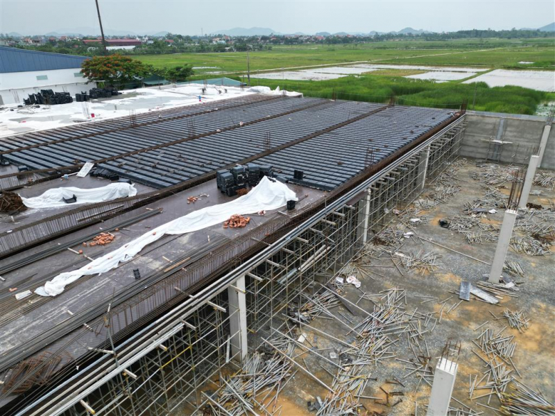 Chưa được giao đất vẫn ngang nhiên xây dựng nhà máy may -0